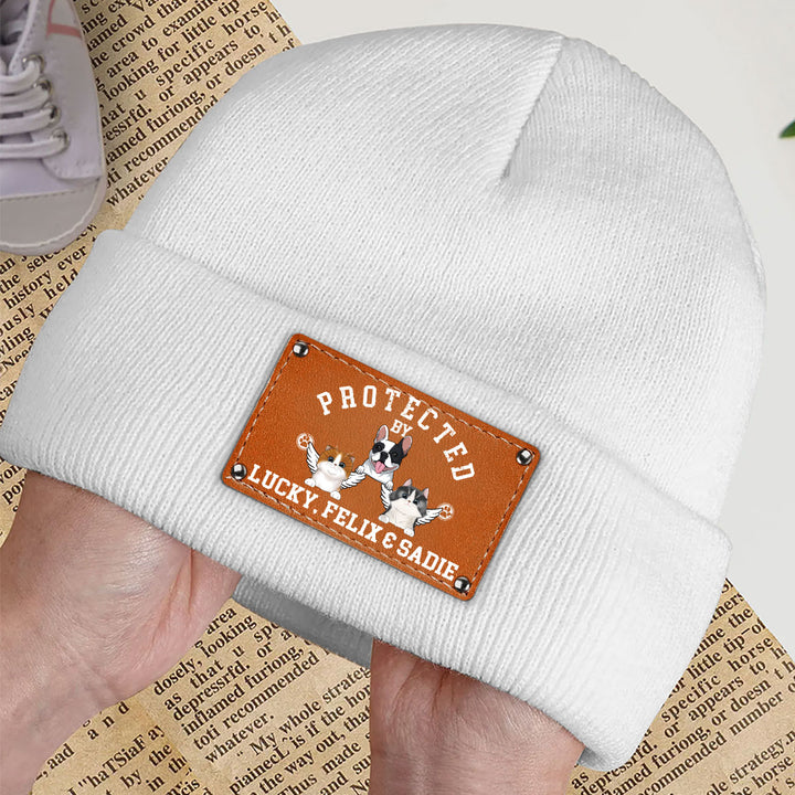 Protected By Personalized Custom Beanie PAWSIONATE