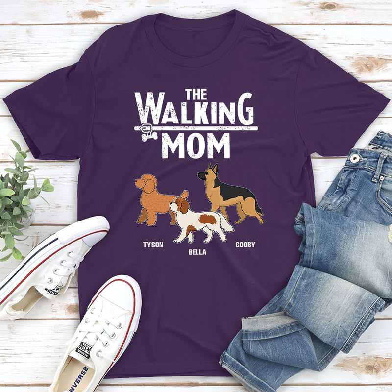 Walking Dad Mom - Personalized Custom Unisex T-shirt