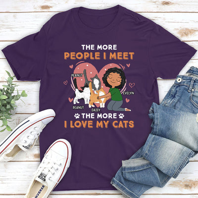 I Love My Cat - Personalized Custom Unisex T-shirt