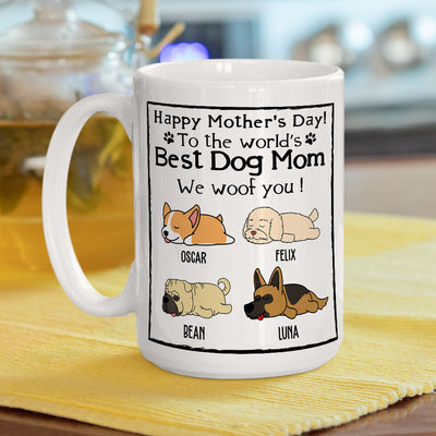 You Are The Best Dog Mom - Personalized Custom Coffee Mug