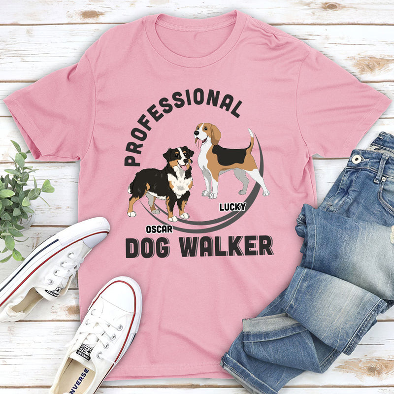 The Dog Walker - Personalized Custom Unisex T-shirt