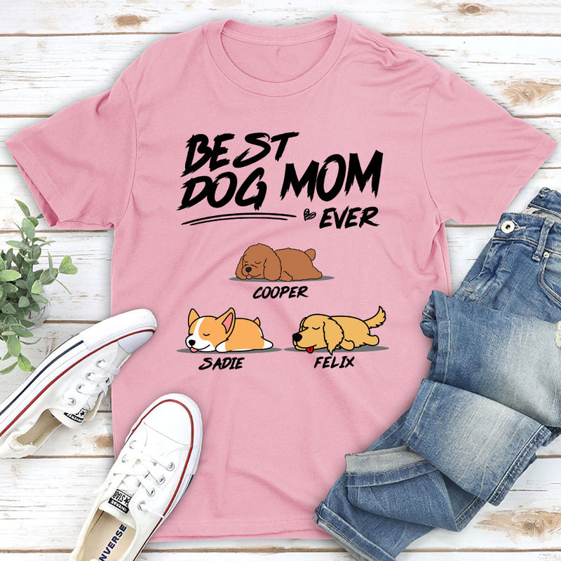 My Best Dog Dad Is - Personalized Custom Unisex T-shirt