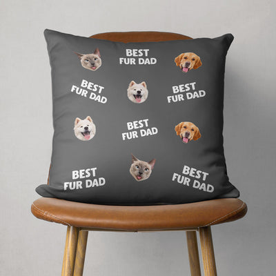 Best Mom Dad Pet Face - Personalized Custom Throw Pillow