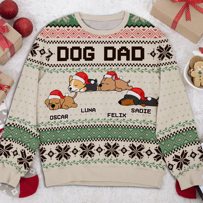 Little Christmas With Dog - Personalized Custom All-Over-Print Sweatshirt