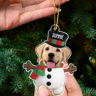 Cute Dog Face - Personalized Custom Acrylic Ornament