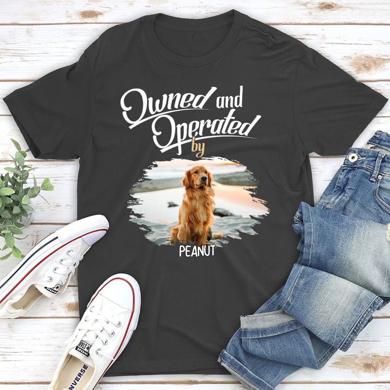 Operated By My Furbaby - Personalized Custom Unisex T-shirt