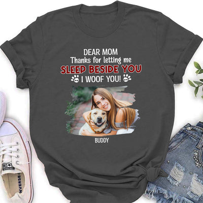 Letting Us Sleep Beside You Photo - Personalized Custom Women's T-shirt