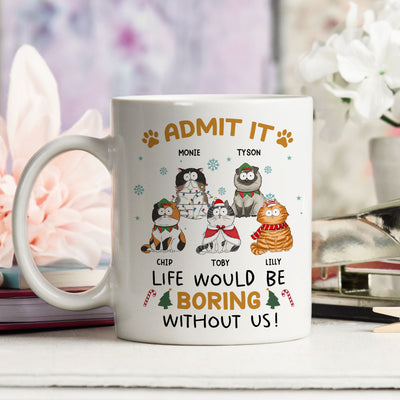 Never Get Bored - Personalized Custom Coffee Mug