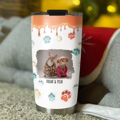 Perfect Dog Mom - Personalized Custom 3D Inflated Effect Tumbler