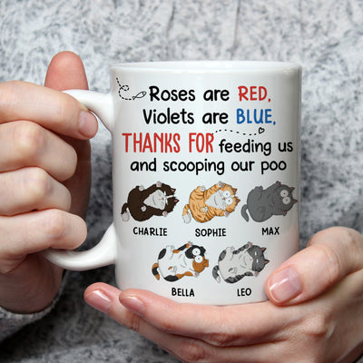 Roses And Violets - Personalized Custom Coffee Mug