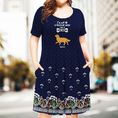 A Dog Mom - Personalized Custom Casual Dress