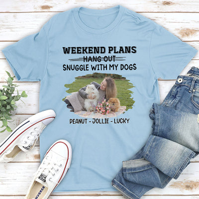 Hang Out Or Snuggle Photo - Personalized Custom Unisex T-shirt