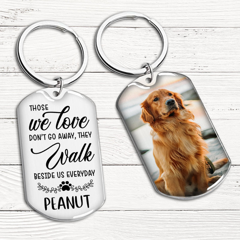 Once By My Side - Personalized Custom 2 Sides Acrylic Keychain