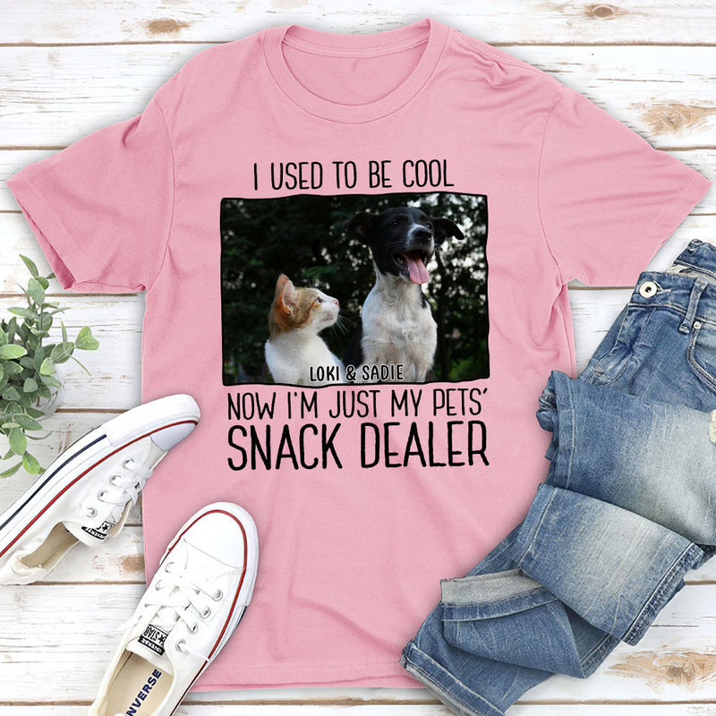 Just A Pet Snack Dealer Photo - Personalized Custom Unisex T-shirt