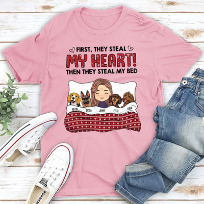 Silently Steal My Bed - Personalized Custom Unisex T-shirt