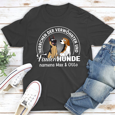 Faulen Hundes - Personalisiertes Unisex T-shirt