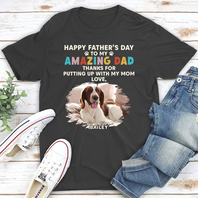 Thanks For Our Amazing Dad - Personalized Custom Unisex T-shirt