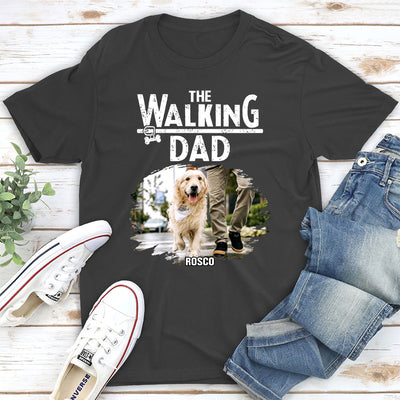 Walking Dad Mom - Personalized Custom Unisex T-shirt