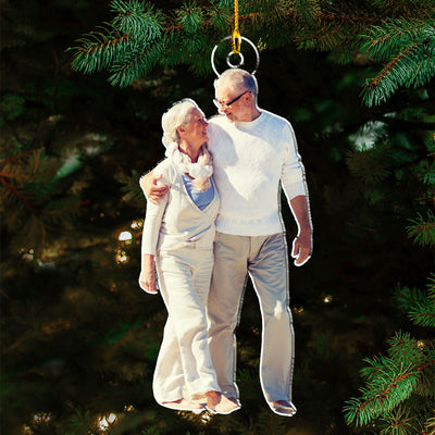 Custom Photo Couple - Personalized Custom Acrylic Ornament