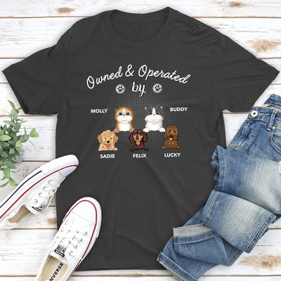 Operated By Pet - Personalized Custom Premium T-shirt