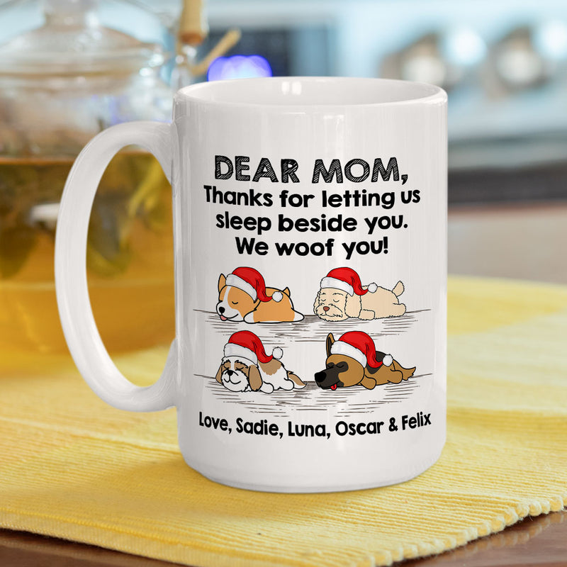 Sleep Beside Dog - Personalized Custom Coffee Mug