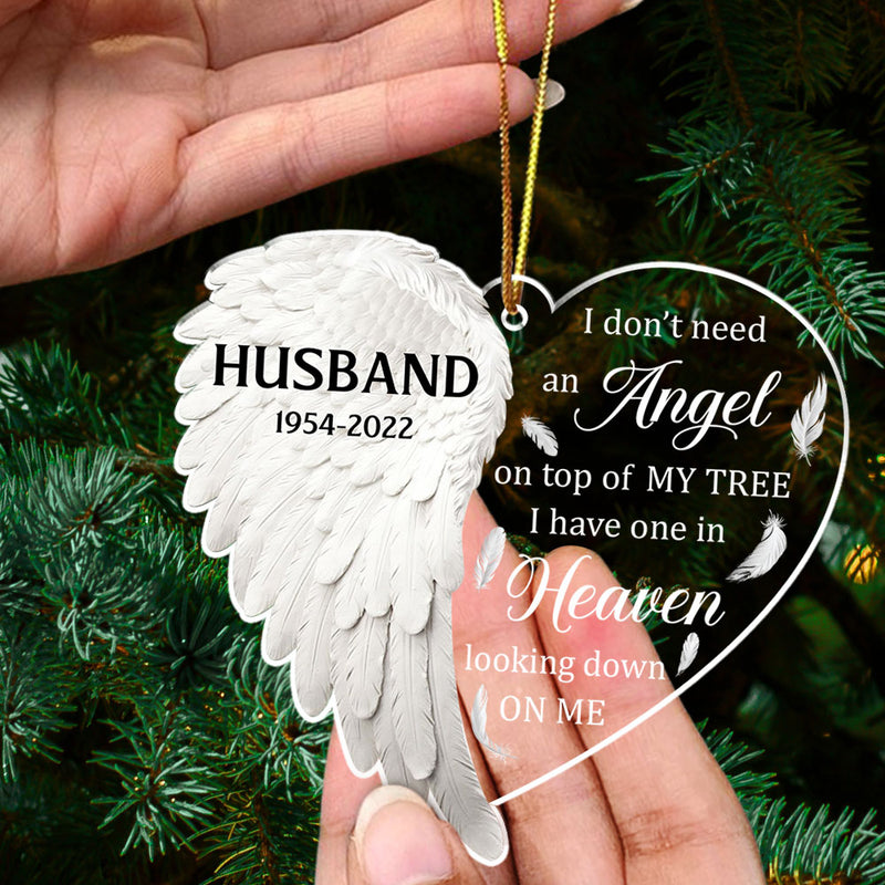 Angel In Heaven - Personalized Custom Acrylic Ornament