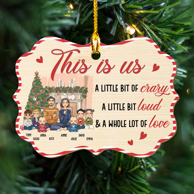 A Whole Of Love - Personalized Custom 1-layered Wood Ornament