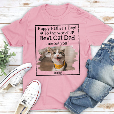 Best Cat Dad - Personalized Custom Unisex T-shirt