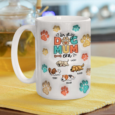 Dog Mom Era - Personalized Custom 3D Inflated Effect Mug