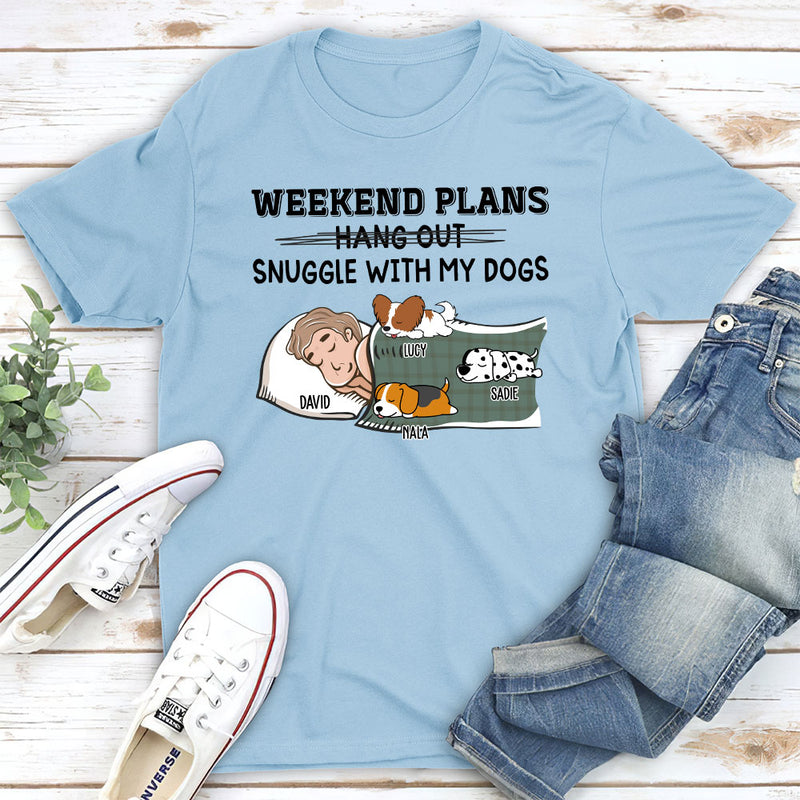 Hang Out Or Snuggle - Personalized Custom Unisex T-shirt