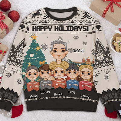 Happy Holidays - Personalized Custom All-Over-Print Sweatshirt