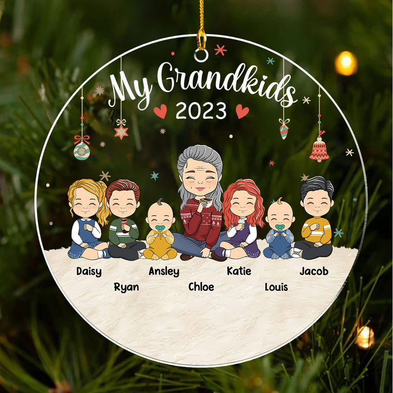 All My Grandkids - Personalized Custom Acrylic Ornament