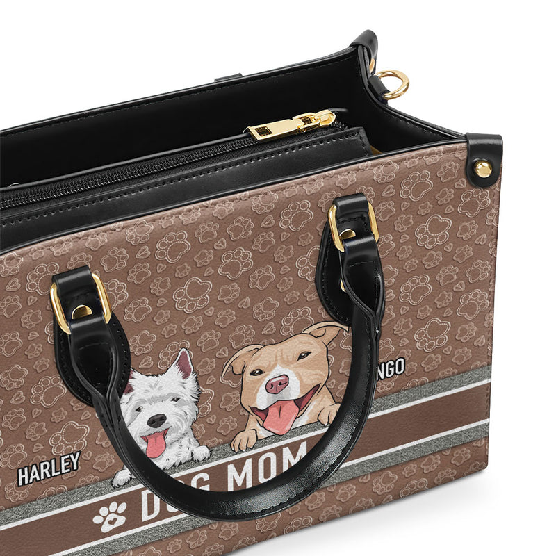 Dog Mom Basic - Personalized Custom Leather Bag