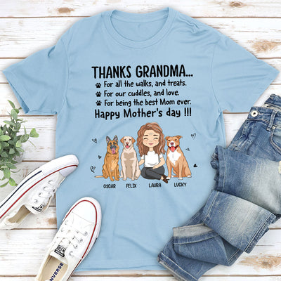 Thanks Mom - Personalized Custom Premium T-shirt