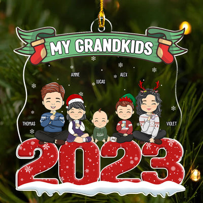 2023 Grandkids - Personalized Custom Acrylic Ornament