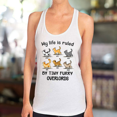 My Life Is Ruled By Cats - Personalized Custom Women's Tank