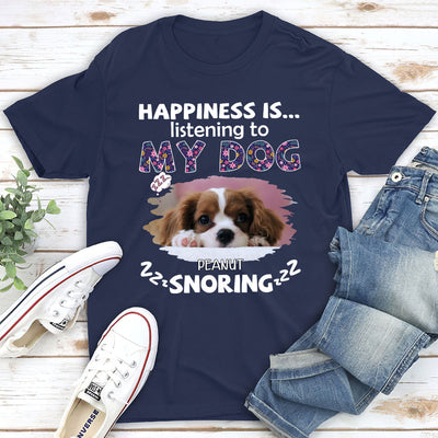 My Dog Snoring - Personalized Custom Unisex T-shirt