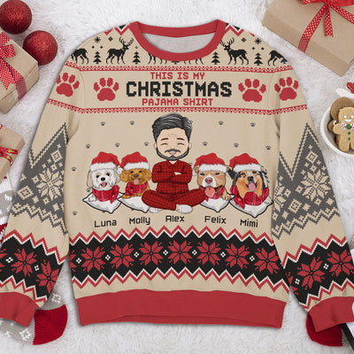 Christmas Pawjama - Personalized Custom All-Over-Print Sweatshirt