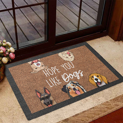 Hope You Like Cats - Personalized Custom Doormat