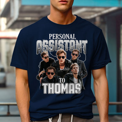 Personal Assistant Custom Photo Vintage - Personalized Custom Unisex T-shirt