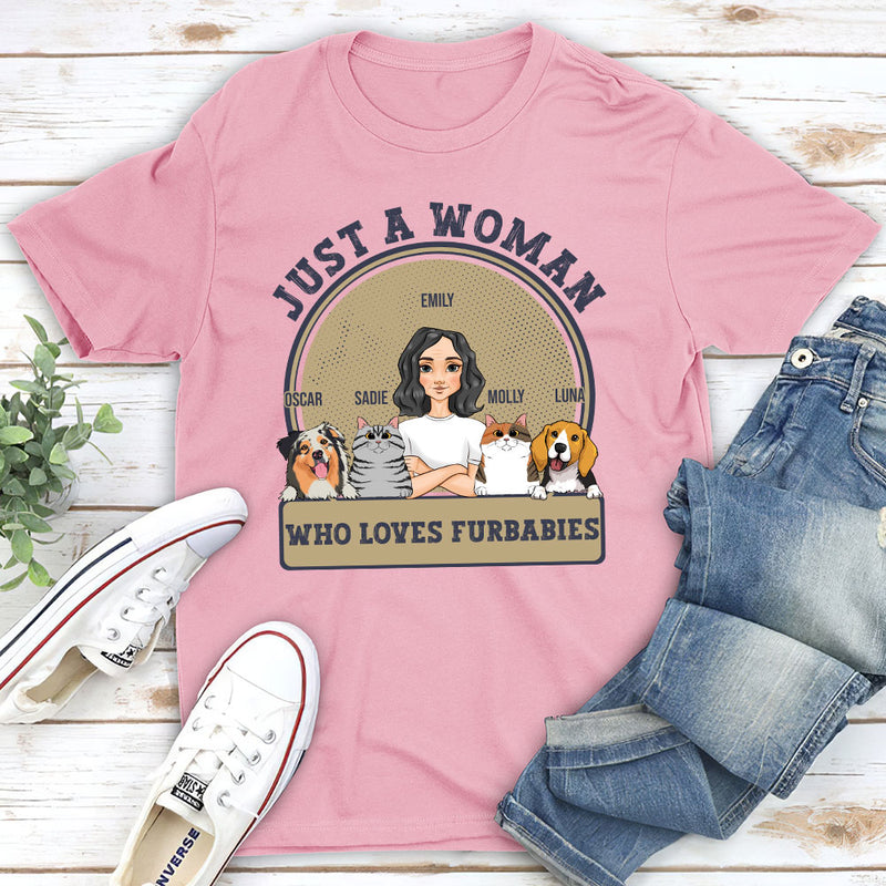 A Woman Loves Pets - Personalized Custom Unisex T-shirt