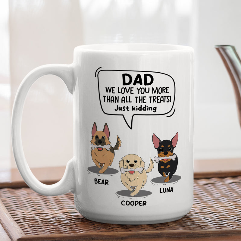 Dog Just Kidding - Personalized Custom Coffee Mug