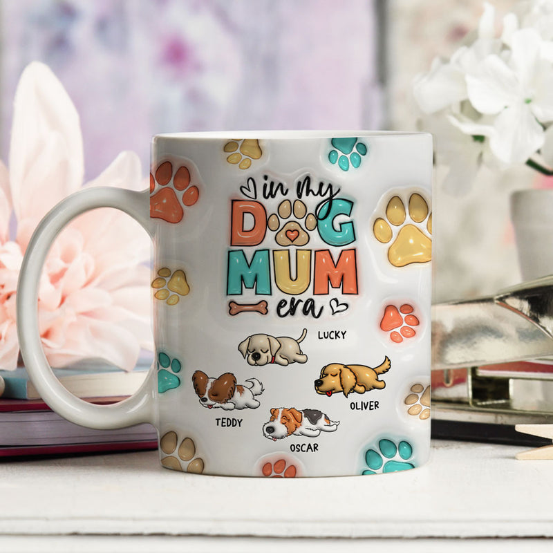 Dog Mom Era - Personalized Custom 3D Inflated Effect Mug