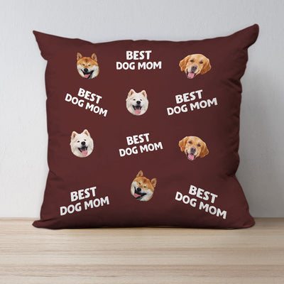 Best Mom Dad Pet Face - Personalized Custom Throw Pillow