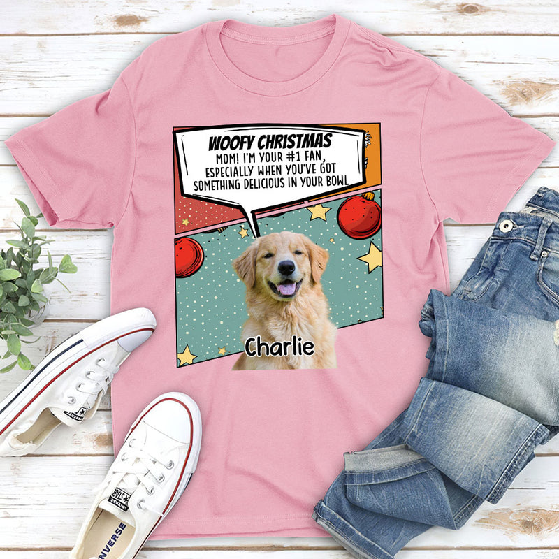 Dog Mom Big Fan - Personalized Custom Unisex T-shirt