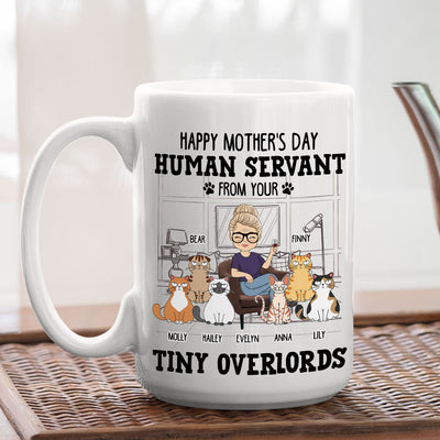 Human Servant From Your Cat - Personalized Custom Coffee Mug