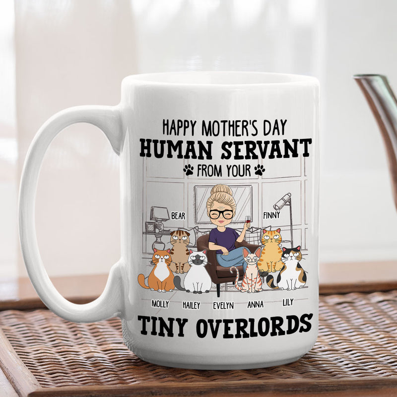 Human Servant From Your Cat - Personalized Custom Coffee Mug