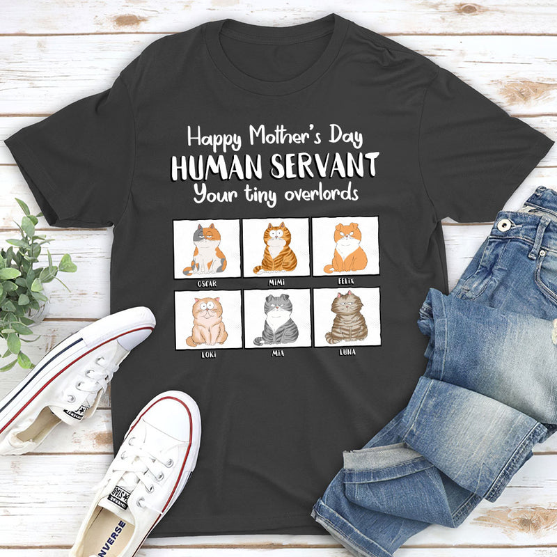 Mothers Day Pet Human Servant - Personalized Custom Unisex T-shirt