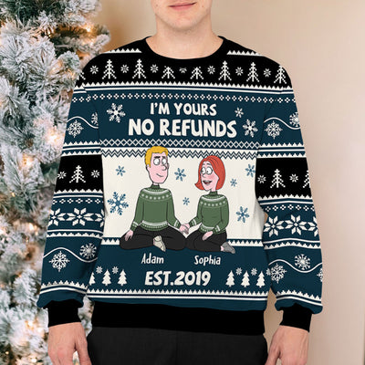 No Refunds - Personalized Custom All-Over-Print Sweatshirt