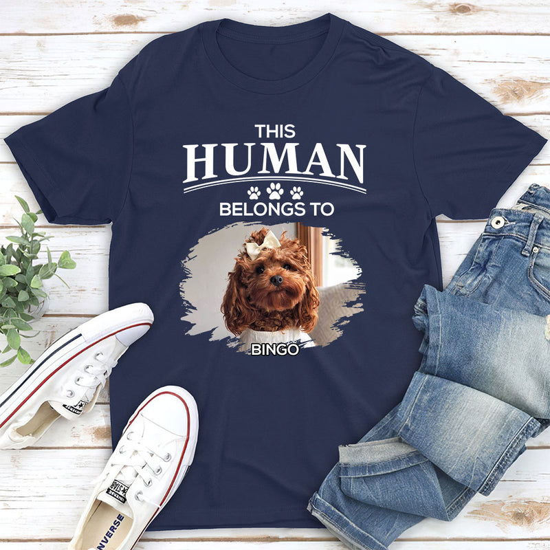 Belongs To My Furbaby - Personalized Custom Unisex T-shirt